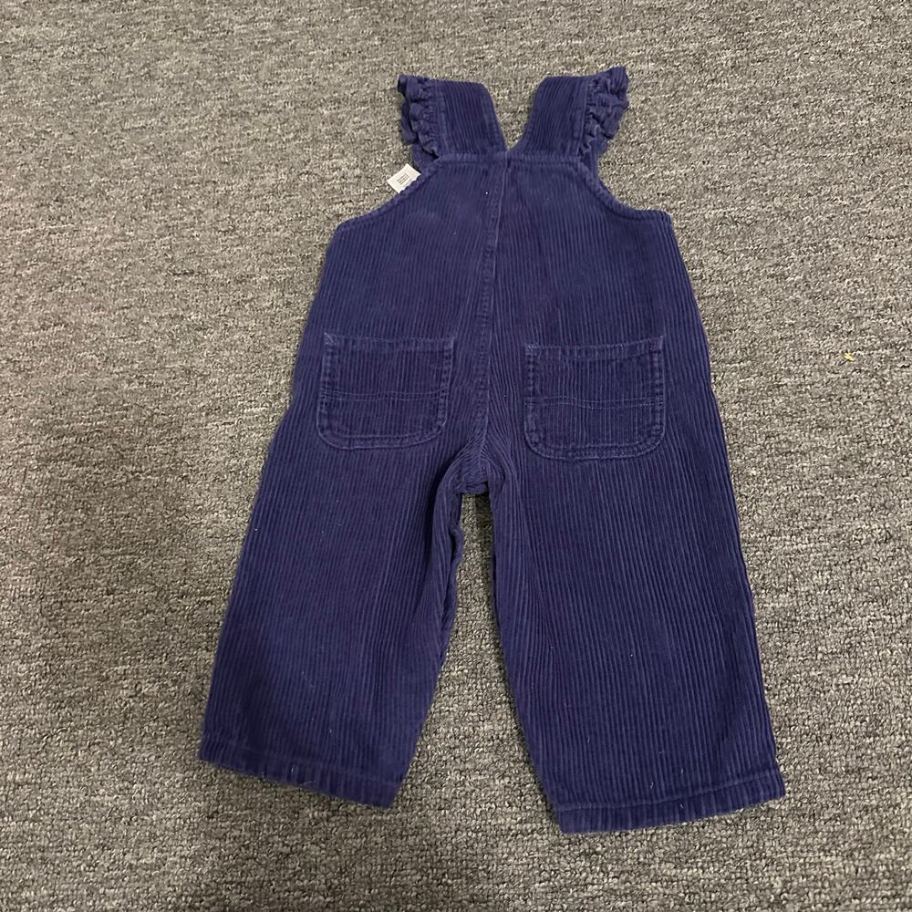 Carhartt Kids' Ruffle Trim Corduroy Overall 18M Purple - Picture 3 of 3